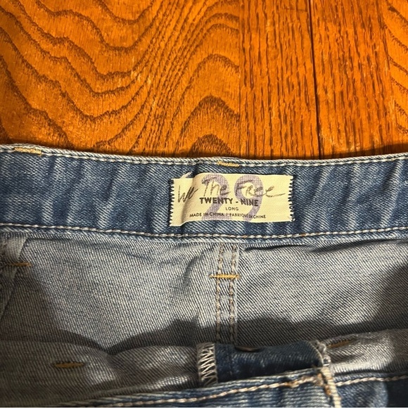 Free People Bridgette Denim Mini Shortie Shorts Sz 29 Button Fly - Picture 6 of 13